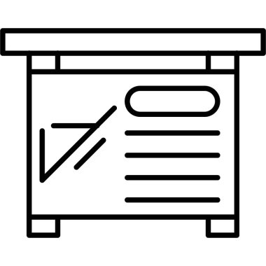 iş raporu ikon vektör illüstrasyonu