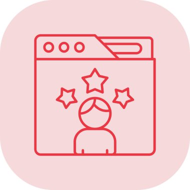 Bir resim çerçevesi simgesinin vektör illüstrasyonu