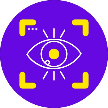 Göz simgesini, basit vektör çizim