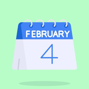 Şubatta 4 numaralı takvim