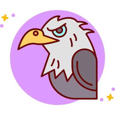 kanatlı kartal vektör illüstrasyon grafik tasarımı