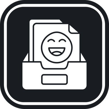 Bir fotoğraf simgesinin vektör illüstrasyonu