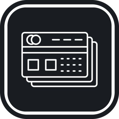 Soyut arkaplanda kart simgesi izole edildi