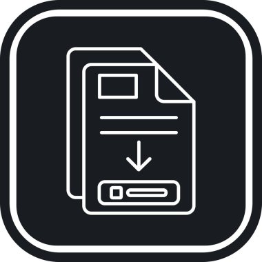 Belge simgesinin vektör illüstrasyonu