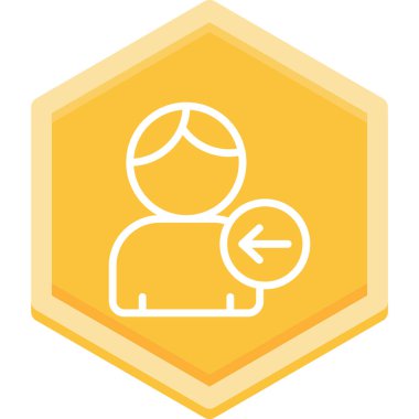 Yıldız simgesi olan kişi, vektör illüstrasyon tasarımı