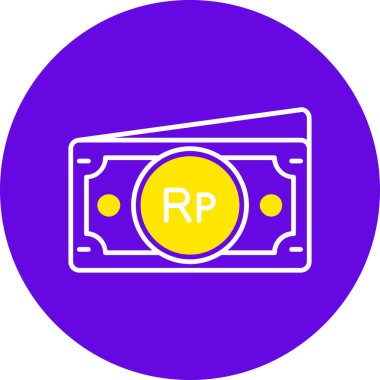 Para simgesinin vektör illüstrasyonu