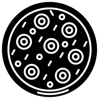 pizza. Web simgesi basit illüstrasyon