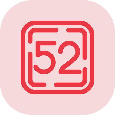 6 numaralı simge tasarımı, vektör illüstrasyonu