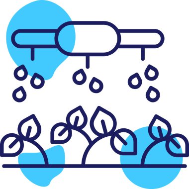 Bir bitki simgesinin vektör illüstrasyonu