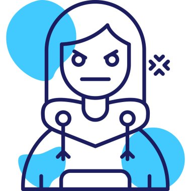 Kızgın kadın simgesi - ana hatlarıyla