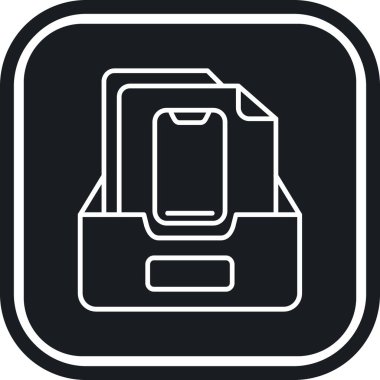 vektör mobil uygulama simgesi