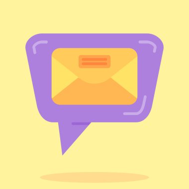 posta iletisi iletisi mektup vektör illüstrasyon grafik tasarımı