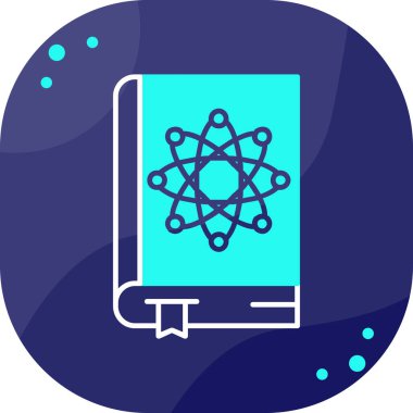 Mavi bir kitabın vektör illüstrasyonu