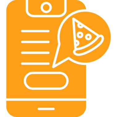 pizza. Web simgesi vektör illüstrasyonu