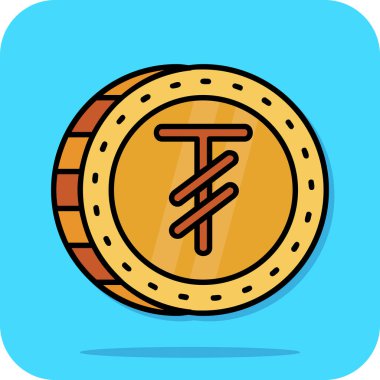 Beyaz arkaplanda dolar sembolü olan çizgi para. Bankacılık para birimi işareti. Para sembolü. Renkli taslak konsepti. vektör