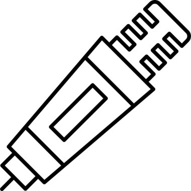 Kalem. Web simgesi basit illüstrasyon