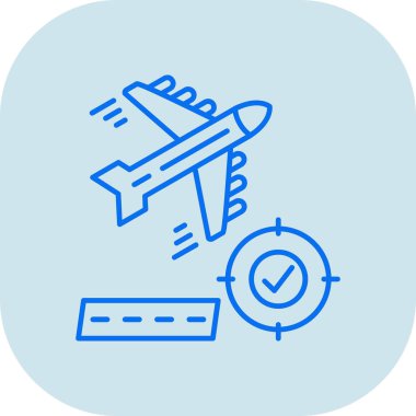 Uçak uçuş ikonu. Web için düzlem vektör sembolünün özet çizimi