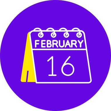 15 Şubat 'ta bir günlük takvimde