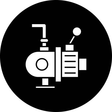 Kamera vektör glif simge tasarımı