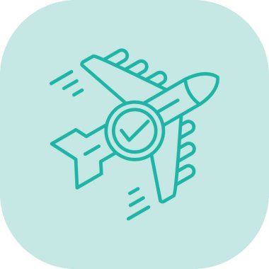 düzlem simgesi, vektör illüstrasyonu