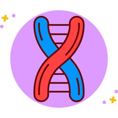 DNA simgesi vektör illüstrasyonu