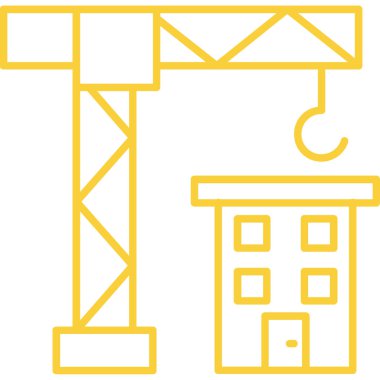 bina simgesi, vektör illüstrasyonu