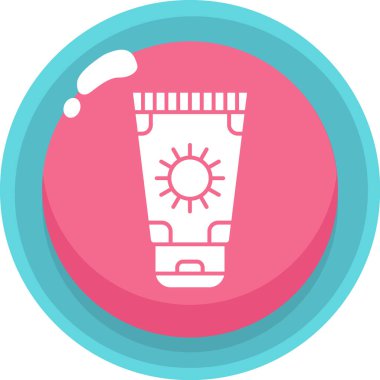 uzun gölgeli krema düz simgesi