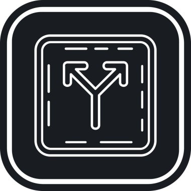 yön simgesi, vektör illüstrasyonu