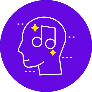 Vektör müzik simgesi illüstrasyonu