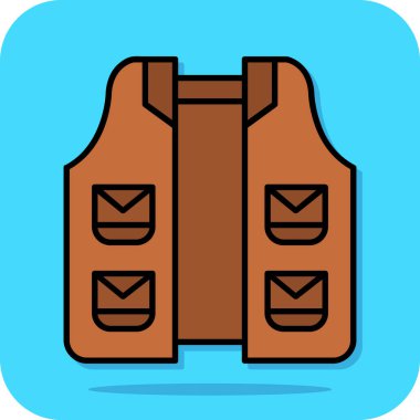 Sırt çantası simgesinin vektör çizimi