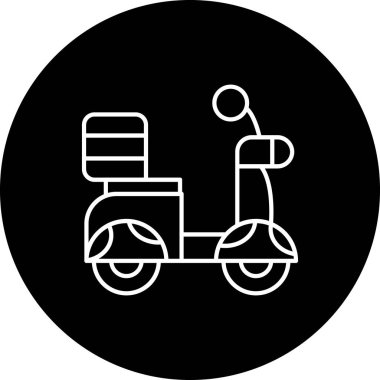 motosiklet simgesi vektör illüstrasyonu