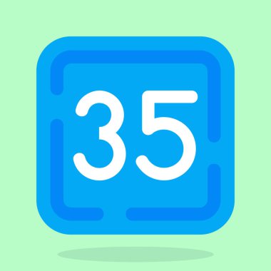 Düz stil takvim simgesini