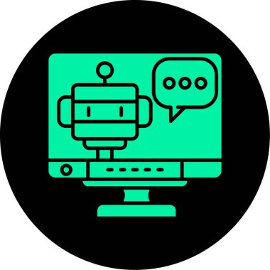 vektör lcd simgesi illüstrasyonu