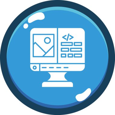 web development. web icon simple illustration