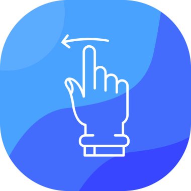 El hareketi simgesi vektör illüstrasyonu