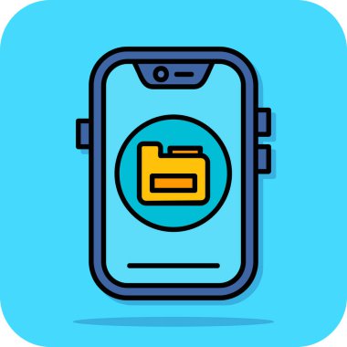 akıllı telefon simgesi vektör illüstrasyonu