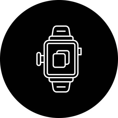 akıllı saat simge vektör illüstrasyonu