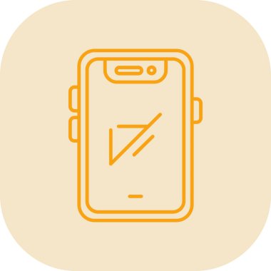 Cep telefonu simgesi, vektör illüstrasyonu