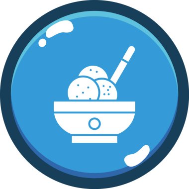 Yemek. Web simgesi basit illüstrasyon