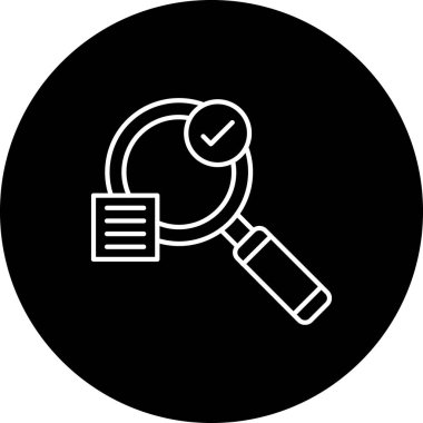 Arama Vektörü Kabartma Simgesi Tasarımı