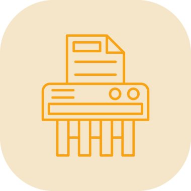 Yazıcı. Web simgesi basit illüstrasyon