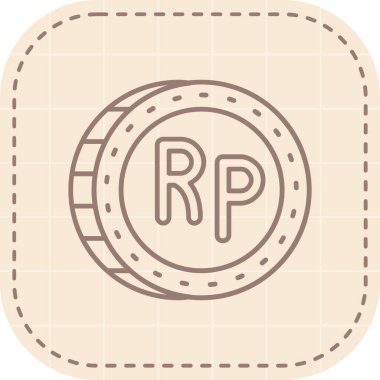 ruble vektör simgesi modern basit tasarım