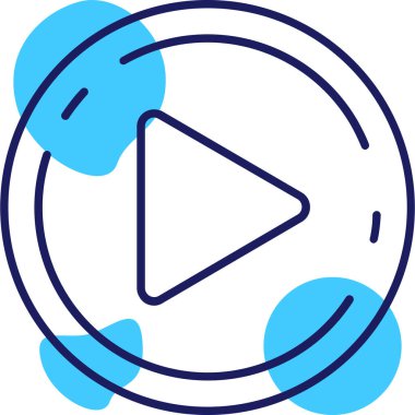 Oynayın. Web simgesi basit tasarım