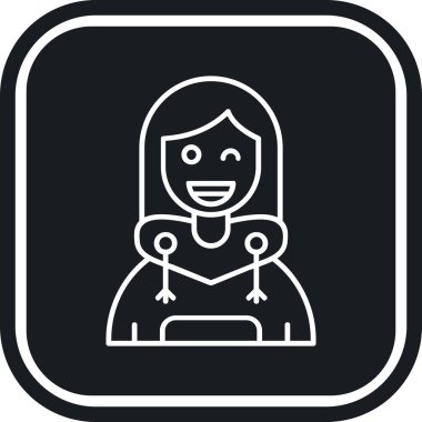 Bir kadının vektör illüstrasyonu