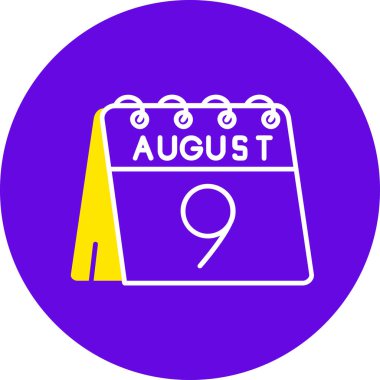 Takvim simgesinin vektör illüstrasyonu