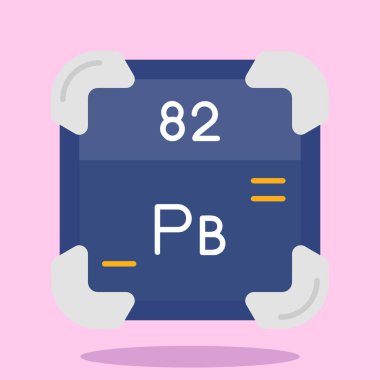 bir kimyasal ikonun düz tasarım çizimi