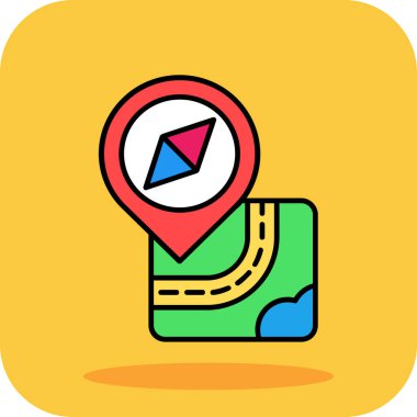 konum konum haritası vektör illüstrasyon tasarımı