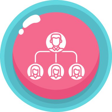 grup insan simgesi, vektör illüstrasyonu