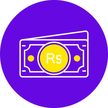 Para için. Web simgesi basit illüstrasyon