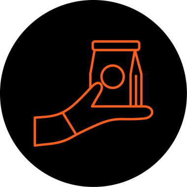 Gıda simgesinin vektör illüstrasyonu